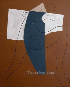  running Oil Painting - Minotaur running 1928 cubism Pablo Picasso